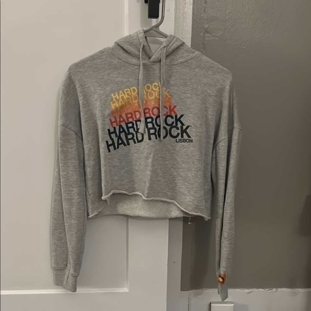 Hard Rock Cafe Lisbon Hoodie Gray- XS